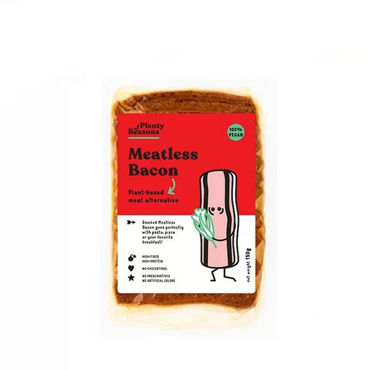 Plenty Reasons Rashers • Bacon 150g - Tasty Vegan Bacon Alternative