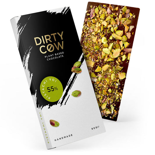 Dirty Cow PISTACHI YO! Vegan Chocolate 80g