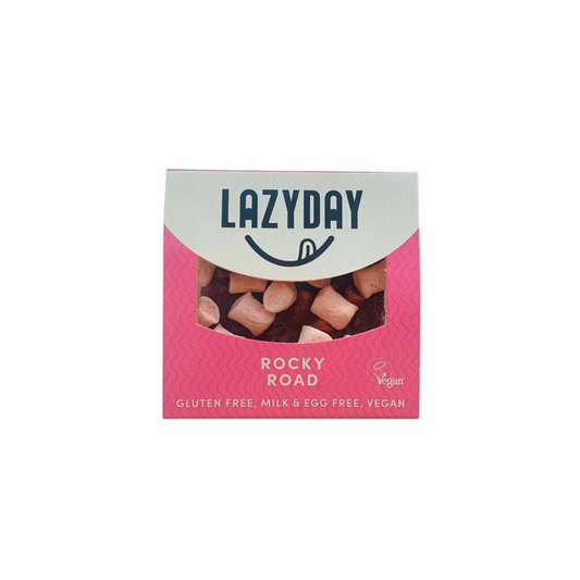 Lazy Day Belgian Chocolate Rocky Road Slice - Vegan and Gluten-Free Delight