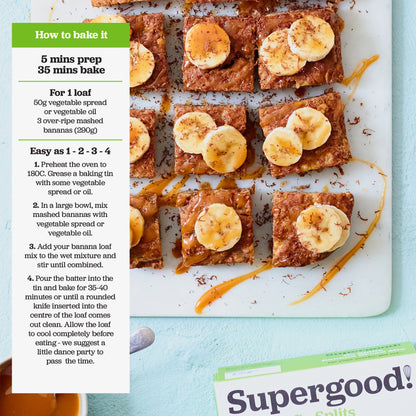 Go Splits Banana Bread Mix - Bake Your Own Delicious Banana Loaf