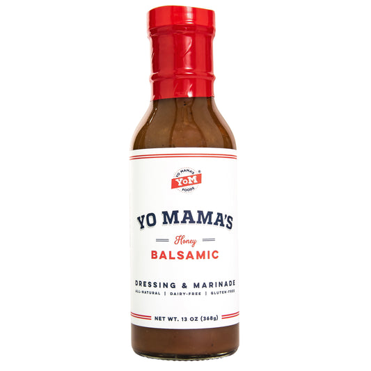 Yo Mama's Honey Balsamic Dressing – Sweetened with Honey, Dairy-Free, Gluten-Free