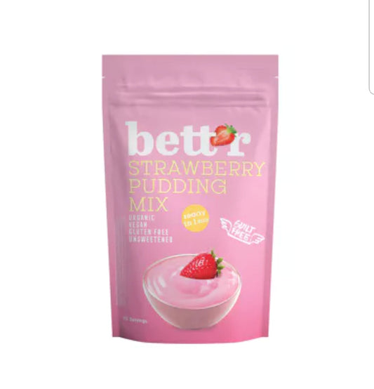 Bett'r Strawberry pudding mix 150g