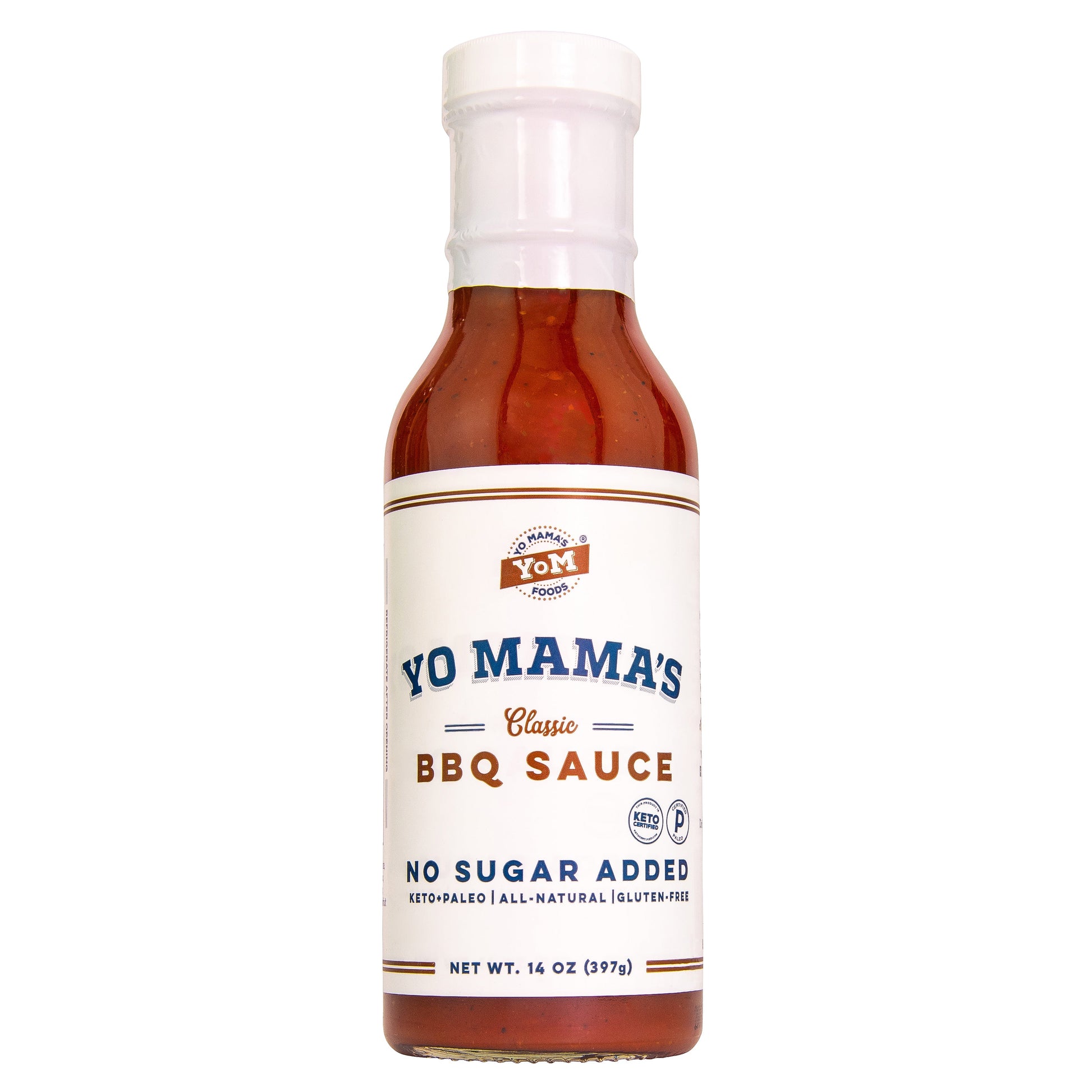 Yo Mama's Classic BBQ Sauce – Keto, Paleo Certified, Sugar-Free BBQ Delight