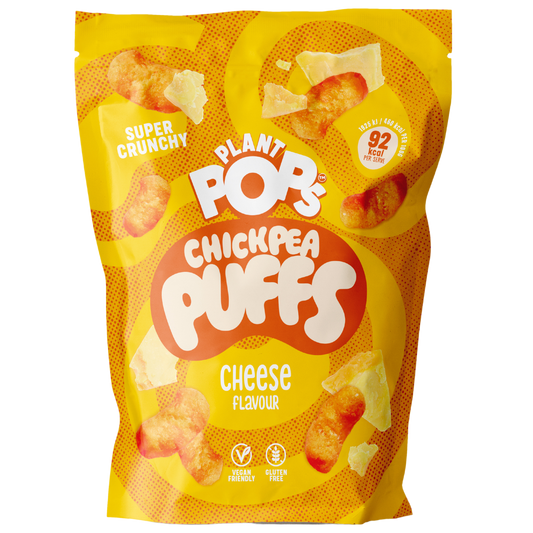 Say Cheese to Crunchy Bliss: Cheese Flavour Chickpea Puffs - Super Chunky 80g Pack