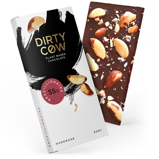 BRAZILLIONAIRE | Nutty & Rich Plant-Based Vegan Chocolate - 55% Cocoa Indulgence