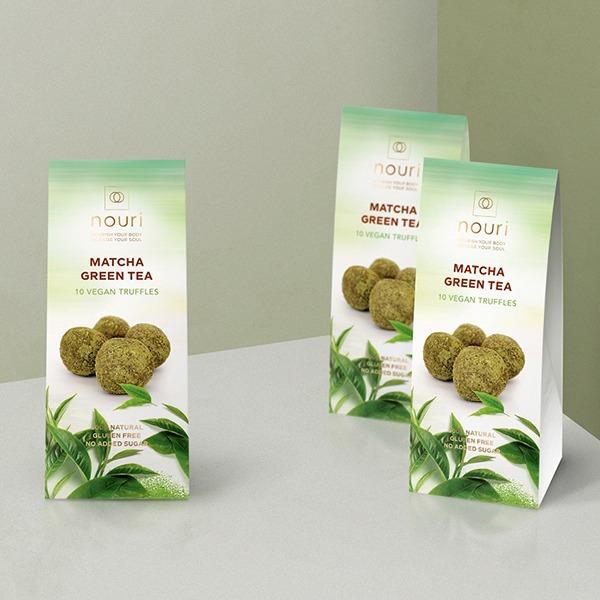 Nouri Truffles - Matcha Green Tea 100g | Vegan, All-Natural, Gluten-Free