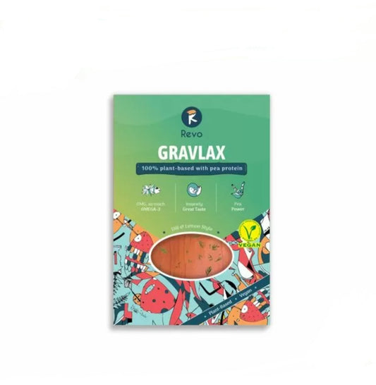 Revo Gravlax Bites+: Delicious 100% Plant-Based Alternative | High Protein, Omega-3, Vitamin B12
