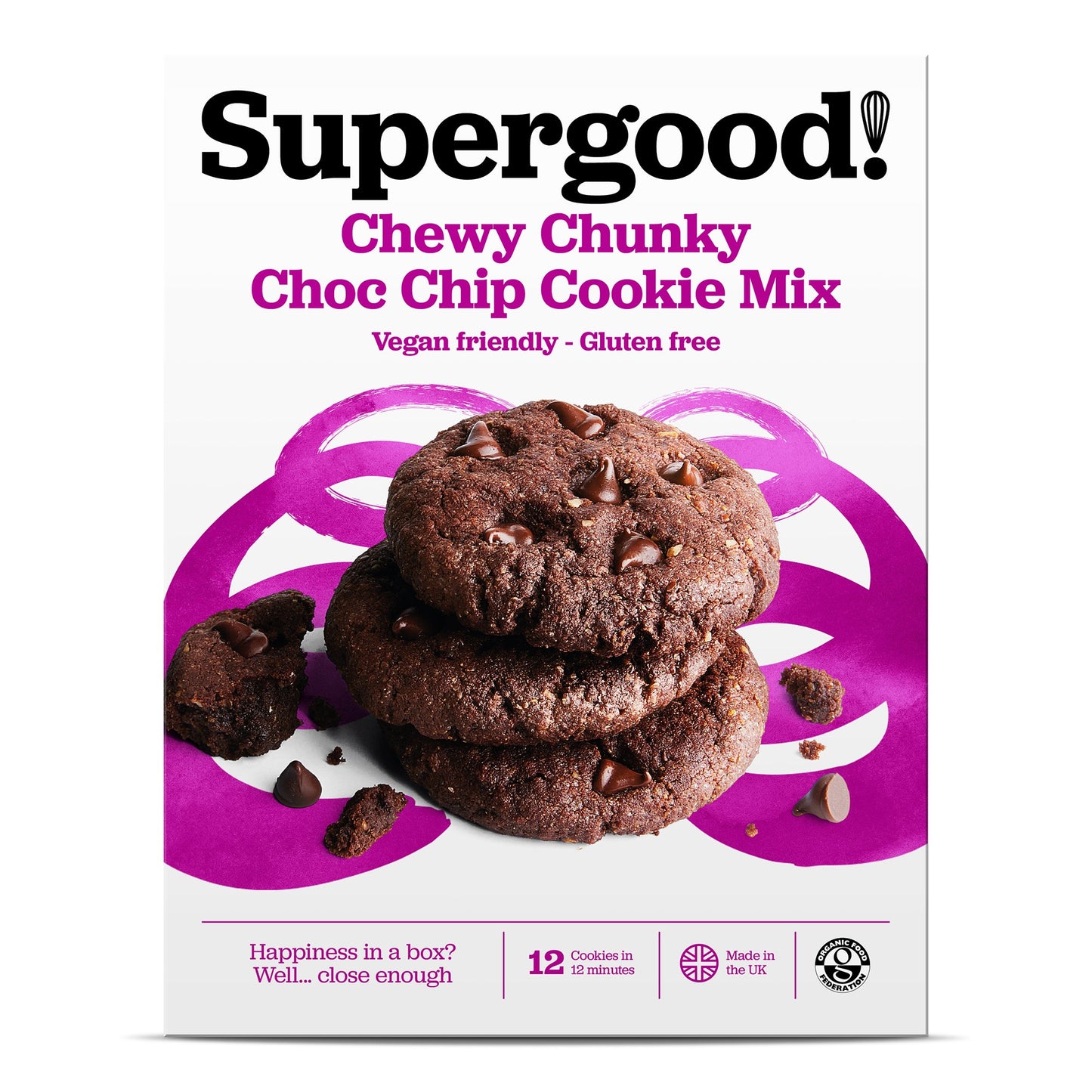 Chewy Chunky Choc Chip Cookie Mix - Bake Vegan & Gluten-Free Cookies in Minutes